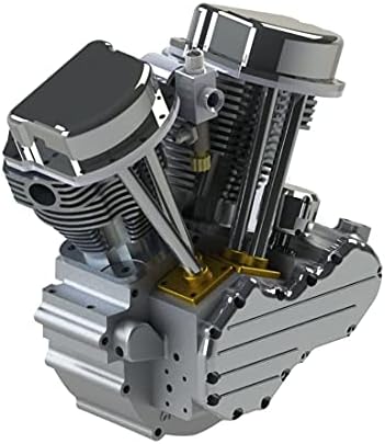 Модел на двигателя с вътрешно горене ZOSTER CISON FG-VT9 9cc V2, Двуцилиндров Четиритактов Мотоциклет Бензинов двигател с Въздушно охлаждане, Двигател за Радиоуправляеми кол