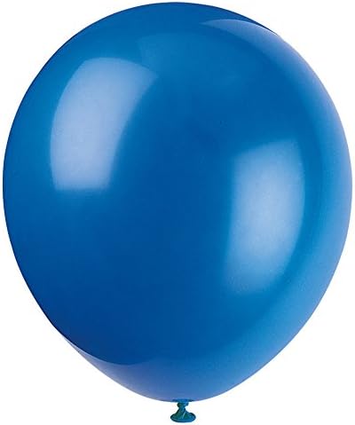 Латексови балони Unique Industries Plain за партита, 5 инча, кралско синьо
