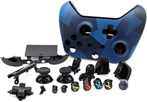 Чисто нов комплект на корпусни седалките с всички бутони на старта за безжичен контролер Xbox One, Пълен комплект за ремонт - Midnight Forces II Special Edition
