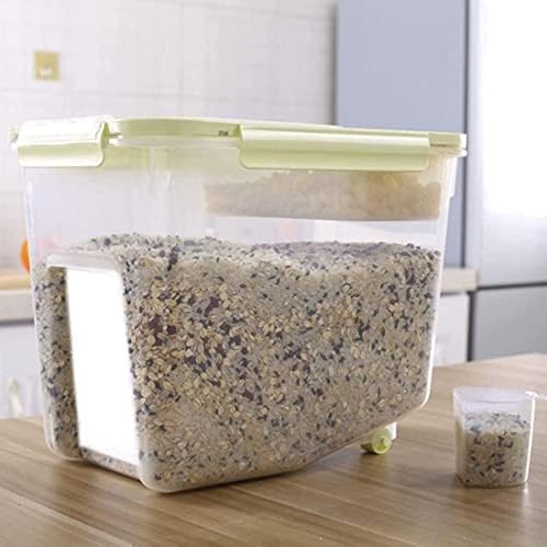 Контейнери за съхранение на зърнени храни KEKEYANG Контейнер за ориз 10 кг, Кутия за съхранение на Ориз, Кухненски Кутия За съхранение на Съда с капак, Кухненски, с Мерны?