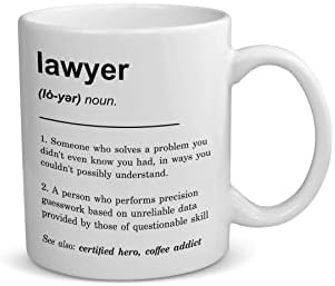 Кафеена Чаша с Определянето на адвокат, най-Добрите подаръци за завършилите с благодарност на Адвокат, за мъже