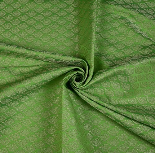 eloria-декор, Дамасская бродирани брокат, жаккардовая кърпа за шивашки, филтър за шивашки, цвят: зелен