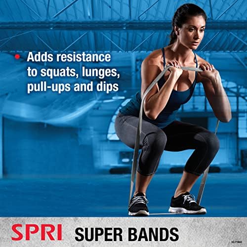 SPRI Superbands - Эспандер за допълнителни набирания, основен фитнес и силова тренировка силова тренировка