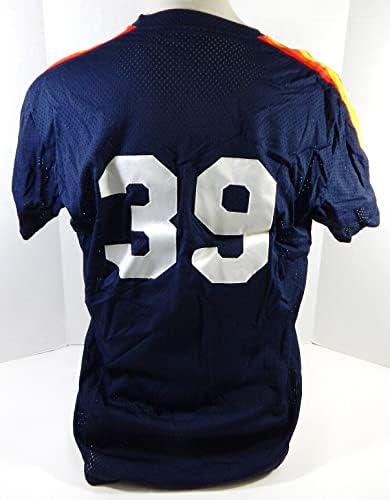 В края на 1980-те - началото на 1990-те години Хюстън Astros 39 Пусна тениска Navy Jersey BP 46 465 - Използваните в