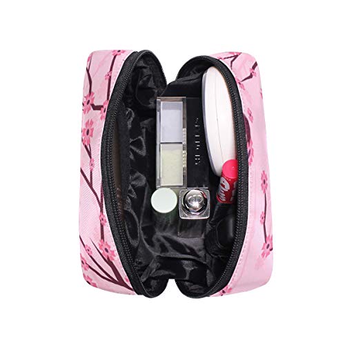 Чанта за грим Unicey Pink Sakura, Преносима Косметичка-Тоут, Пътен Козметични Органайзер, Чанта за Тоалетни Принадлежности,
