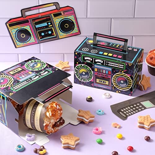 Кутии за Партита на 80-те години, на Новост, Boombox, Подаръчни кутии за сладки, Хартия Кутии за ретро радио на 80-те