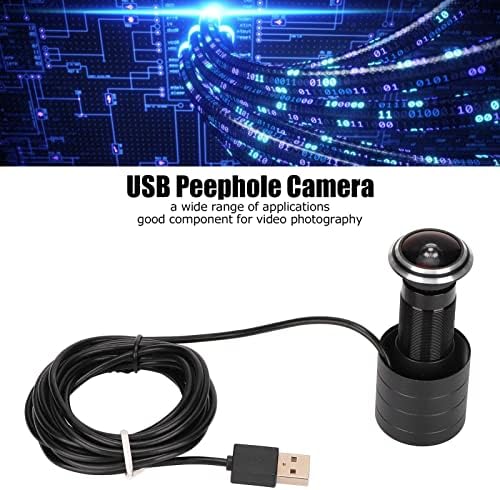 Камера с Отвор за отвора на вратата, 1080 P USB Камера-Шпионка UVC Програма 2 Милиона Пиксела за Дома