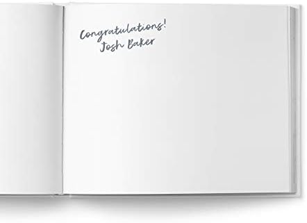моля + благодаря, Самостоятелна Сватбена книга за Гости със златна пластина, Изработена по поръчка, с твърди корици, 40 Бескислотных