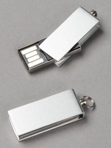 Премиум Мини Сребро Отточна тръба на шарнирна връзка USBФлэш-памет 16 GB