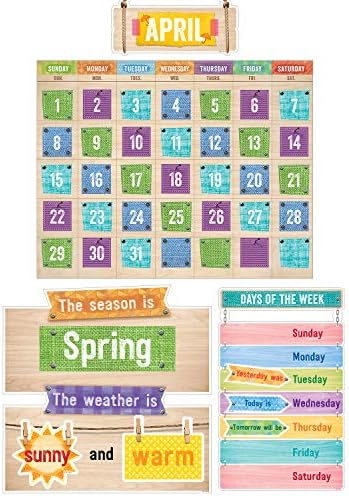 Обяви Creative Teaching Press Upcycle Style Set Calendar (7061), Мулти