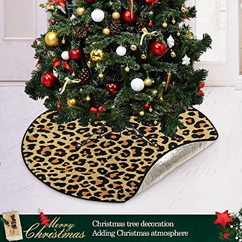 Леопардовый Подложка за Коледната Елха, Водоустойчив Поставка За коледно дърво, Подложка За Тава, Килим Под Коледна