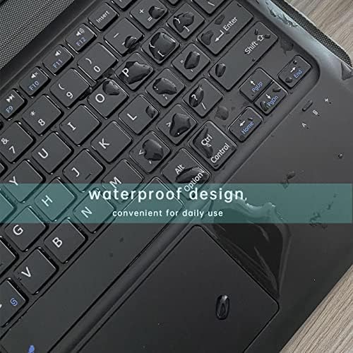 DOMEUN Galaxy Tab S7 FE Калъф с клавиатура 12,4 инча 2021 - Безжичен Водоустойчив Калъф с подвижна магнитна клавиатура за Samsung