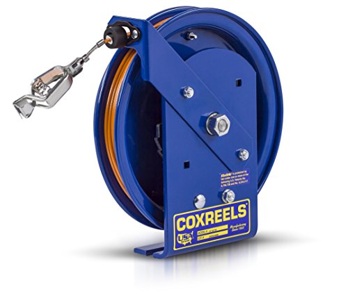 Макара за кабела на статично електричество с пружинна перемоткой серия Coxreels EZ-SD-50-1 Safety: 50' кабел, захранващ кабел