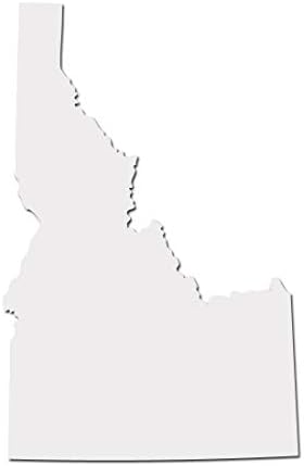 Стикер с Надпис Idaho GEM State Boise Pride Decal - Бяла 5-Инчов Винил Стикер за Автомобили, Преносими компютри
