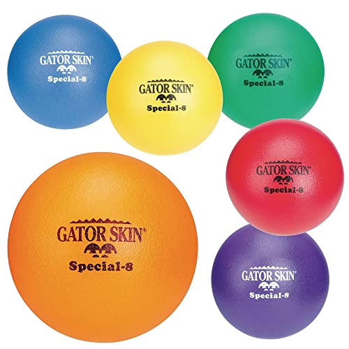 S&S Worldwide Gator Special Skin-8 пяна дъски топки. 8 Синьо топче с антиоксидантна полиуретанова боя с покритие и пенопластовой ядро със средна плътност. Топки без жило за деца и ю