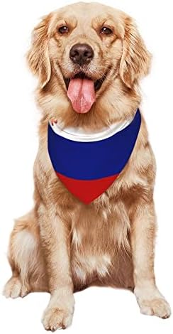 Кърпи за Кучета Руския Флаг Кърпа за Домашни Любимци Шал Триъгълни Престилки Клондайк Аксесоари за Кучета, Котки