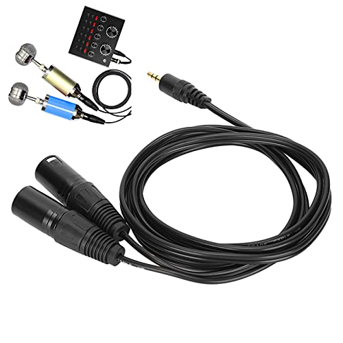 01 02 015 Двоен кабел XLR-3,5 мм кабел-адаптер XLR Яснота сигнал Широкото Прилагане на Добро качество на звука като