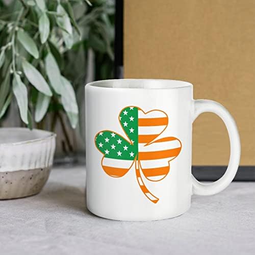 Ирландско-Американски Детелина, Чаша с Принтом Хартата, Кафе в Чаша, Керамична Чаша за Чай, Забавен Подарък с Логото