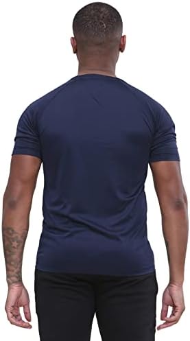Toro Комплект от 3 на Мъжките Тениски с къс ръкав За тренировки на Спортни Cut, Абсорбираща Влагата