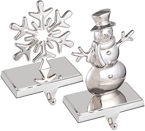Коледен Държач за Отглеждане на Полицата рафтове Комплект от 2 Закачалки за отглеждане във формата на Снежен