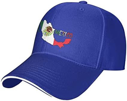 Tiayead Мексико Мексико Карта Флаг бейзболна шапка, Шапка шофьор на камион за Мъже и Жени, Шапка за Татко,