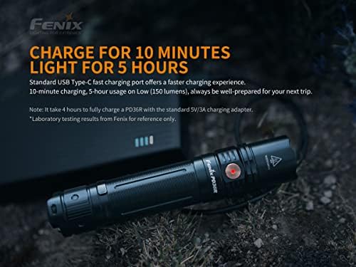 Fenix PD36R Акумулаторна батерия, Черен