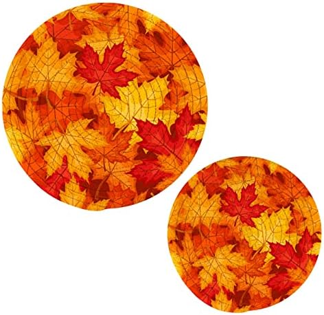 Есенни Кленови листа, Есенни кухненски ръкавици, Набор от подложки, въз основа на Памучни Подложки за Горещи Прихваток,