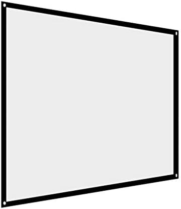 Прожекционен 60-100-инчов Портативен Сгъваем бял проектор, без гънки, Завеса за проектиране на екрана 4:3 (Размер: