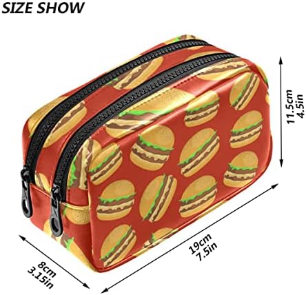 Glaphy Burger Червен молив случай, Преносим Косметичка джоб за Моливи Голям Капацитет, за Училището, Офис, Колеж Traval