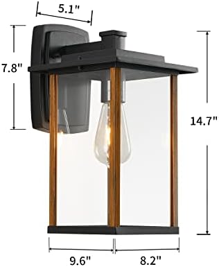 Външни осветителни тела Smeike, Черната Лампа на колумб, Лампа за 1 Лампа, Инсталиране на колумб, с Матово черно покритие