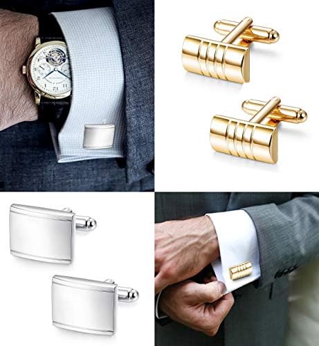 ПИБ СТОМАНА 4-8 Двойки Сватбени Бизнес Класически копчета за Ръкавели за Мъже Уникален Набор от копчета за ръкавели