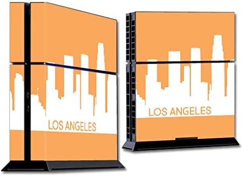 Корица MightySkins е Съвместима с конзолата на Sony PS4 Лос Анджелис | Защитно, здрава и уникална Vinyl стикер | Лесно се нанася, се отстранява и обръща стил | Произведено в САЩ