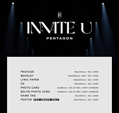 Pentagon - Поканете ти [Нова версия] (12-ти мини-албум) - Албум + Ограничен предварително подредени + Културно-корейски подарък (Декоративни стикери, Фотокарточки)