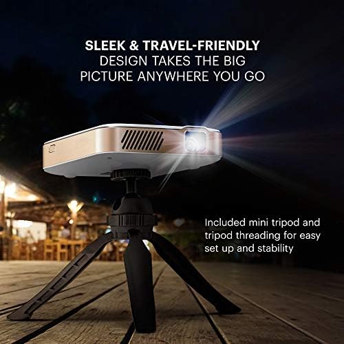 Portable smart проектор KODAK Luma 450 Full HD | Мини система за Домашно кино, съвместим с Wi-Fi, Bluetooth, HDMI и