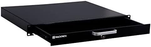 Чекмеджето RackPath 1U rack mount за 19-Инчови рафтове за AV/Мрежа/DJ, съоръжения или Шкафове с ключ