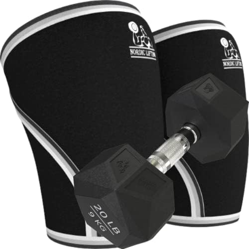 Nordic Lifting Коленете Среден размер - Черен Комплект Призмата на гира с тегло 20 килограма