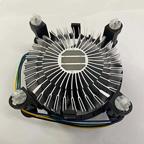 Вентилатор на процесора Хидравличен Носещи Противоскользящий Настолен Вентилатор на радиатора на Cpu Охладител Съвместим с 775/1150/1155/1156/1151/1200 A