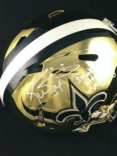 Рики Уилямс New Orleans Saints Подписаха Полноразмерную Хромирана Копие Шлем JSA COA - Каски NFL С Автограф