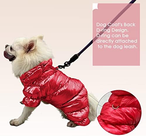 Зимни палта за кучета, Зимна костюм за кучета, Водоустойчив Ветроупорен Палто за кучета в Студено време, за Малки Кученца, Топло
