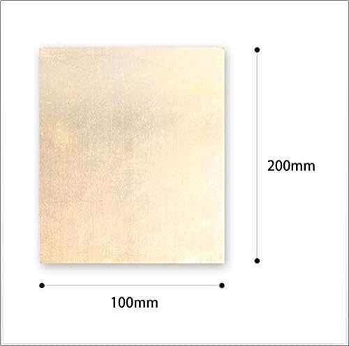 NIANXINN Метална Тонколистовая фолио табела Мед метален лист Фолио плоча 4 мм x 100 X 200 мм Нарязани листове медна метална