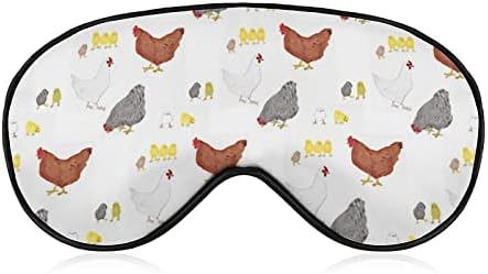 Честит Великден на пилета Мека Маска за очи с Регулируема каишка Лека Удобна Превръзка на очите за Сън