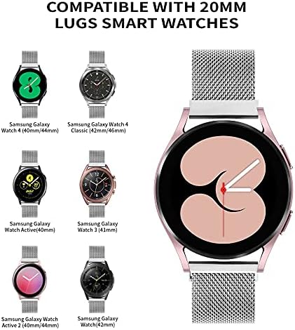 Магнитни въжета Vomulato Съвместим с Samsung Galaxy Watch 5/4 40 мм 44 мм, Galaxy Watch 5 Pro 45 мм, Galaxy Watch 4 Classic