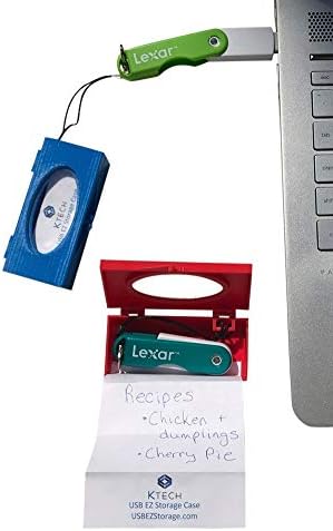 Калъф за съхранение на флаш устройство KTech USB - Лилаво