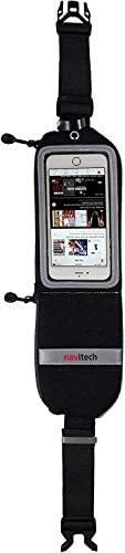 Водоустойчив колан за джогинг Navitech Black за вашия мобилен телефон е Съвместим с LG V50 ThinQ 5G