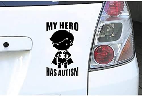 Момче с аутизъм Vinyl Стикер-Стикер My Hero Has Аутизъм Autistic на Марката за Кола, камион, Ван, suv-прозорци,
