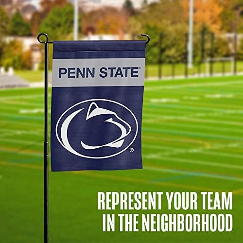 BSI PRODUCTS, INC. - Двупосочен мини-градина флаг Penn State Nittany Lions с метален градина шести - Футболната