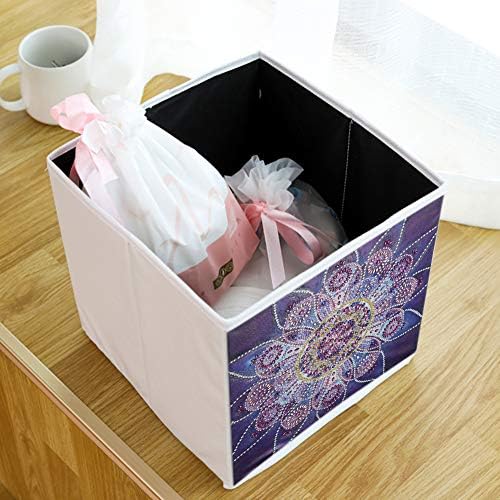 Сгъваема Кутия за съхранение-5D САМ Диамантена живопис, Сгъваеми Кубчета за съхранение, Органайзер, Кутия-Сгъваем
