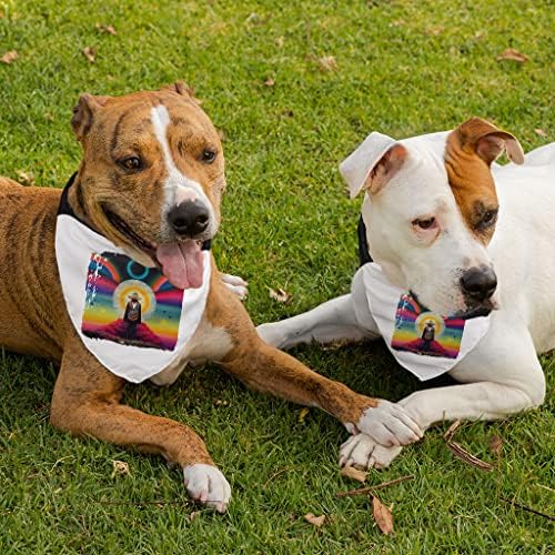 Нашийник-шарена Кърпа с Кошмарен модел за домашни любимци - Цветни Художествени Яка-Шал - Кърпа за мексиканска Земя кучета