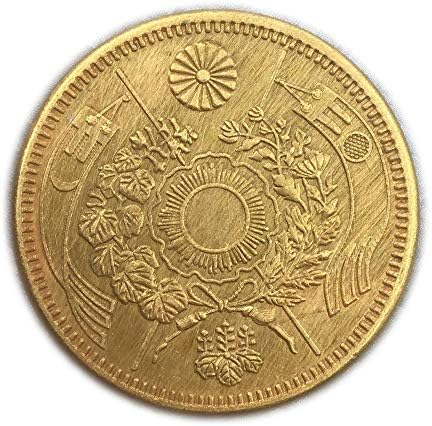 Възпоменателна Монета с Релефни Японската епохата Мейджи Десет Години, Златна Възпоменателна Монета Micro CollectionCoin Collection Възпоменателна Монета