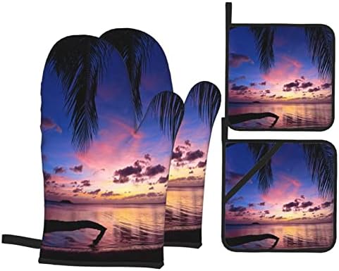 Комплекти топлоустойчива прихваток и Прихваткодержателей Nimitz Beach Sunset от Guam'S